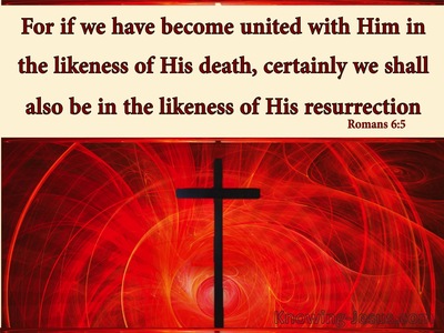 Romans 6:5 United With Him In The Likeness Of His Death (cream)